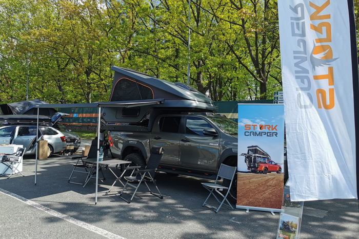 Exhibitors and audience at the Warsaw Camper Fair