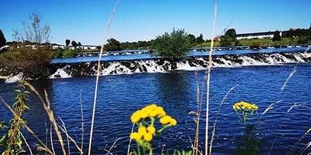 Cycle tour along Ruhr - old town of Hattingen as destination