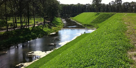 Sunken bridge on the West-Brabantse Waterlinie