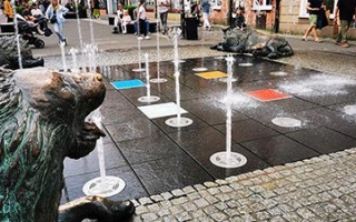 Gdansk - Walk from the Lion Fountain to Long Lane